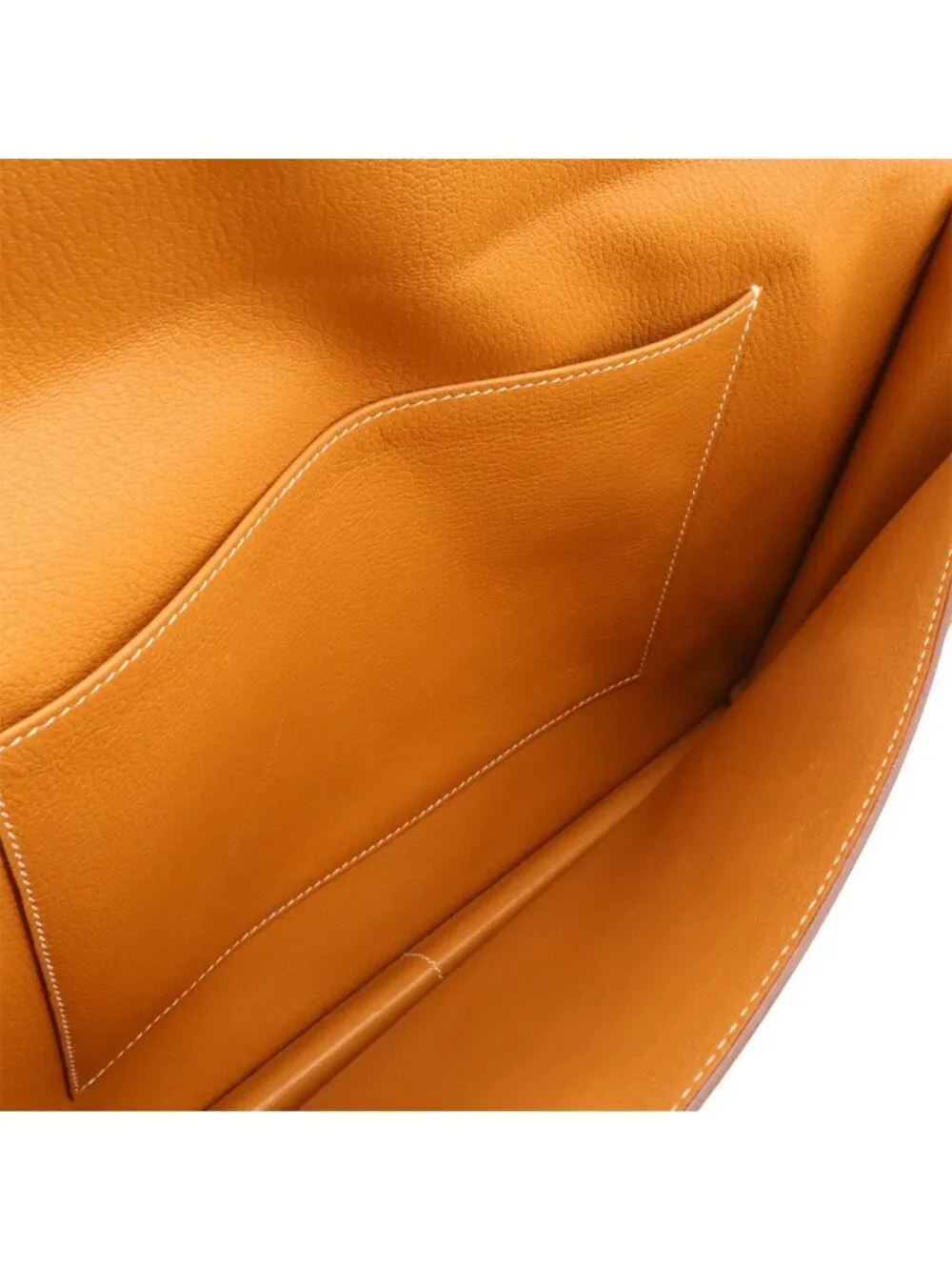 Hermes 365 PM Business Briefcase Document Purse Tablet Case Leather Light Brown